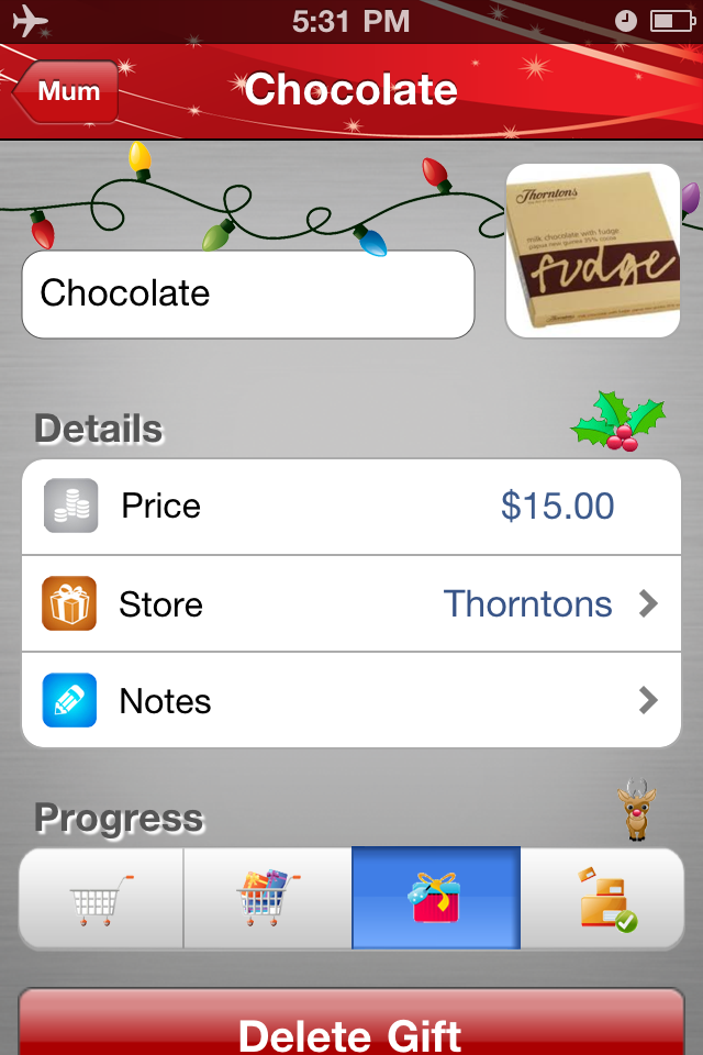 Better Christmas List iPhone